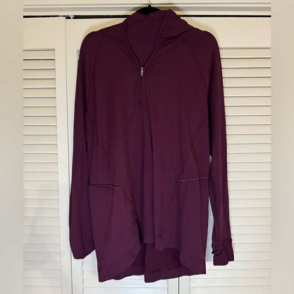 Women’s Lululemon 1/4 Zip Hooded Jacket Sz 14
